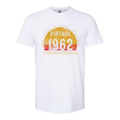 60 Year Old Gifts Retro Vintage 1962 Limited Edition 60th Birthday Softstyle® CVC T-Shirt