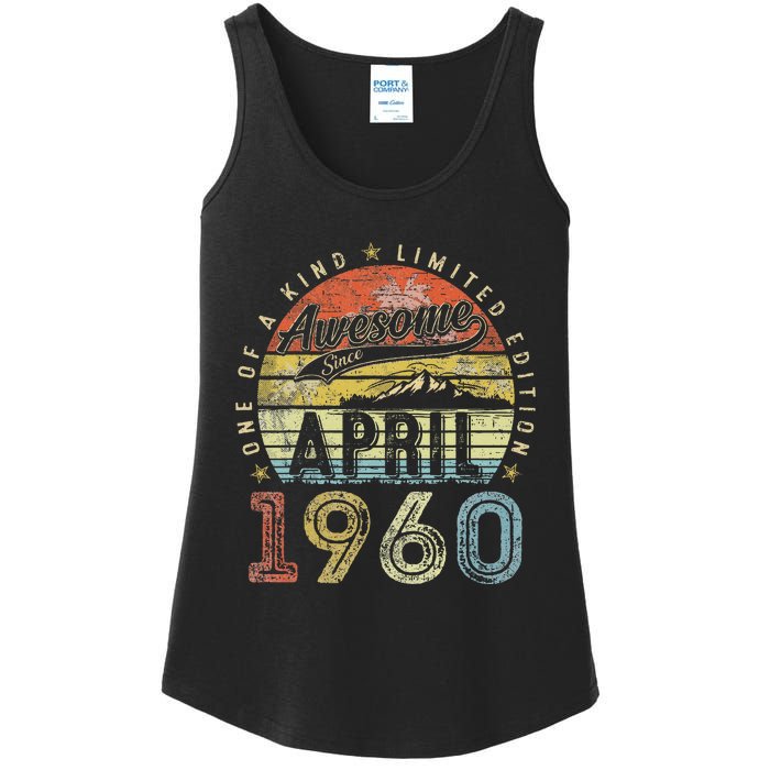 64 Year Old Vintage April 1960 64th Birthday Ladies Essential Tank