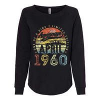 64 Year Old Vintage April 1960 64th Birthday Womens California Wash Sweatshirt