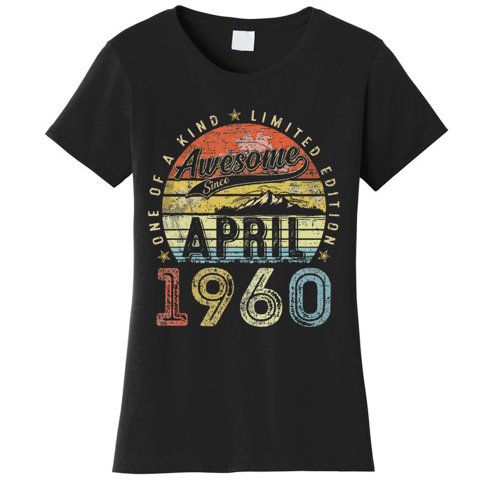 64 Year Old Vintage April 1960 64th Birthday Women's T-Shirt