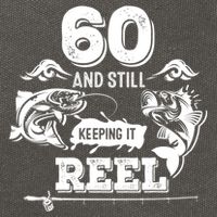 60 Years Old Fisherman Keeping It Reel 60th Birthday Fishing Cool Gift Cotton Canvas Backpack