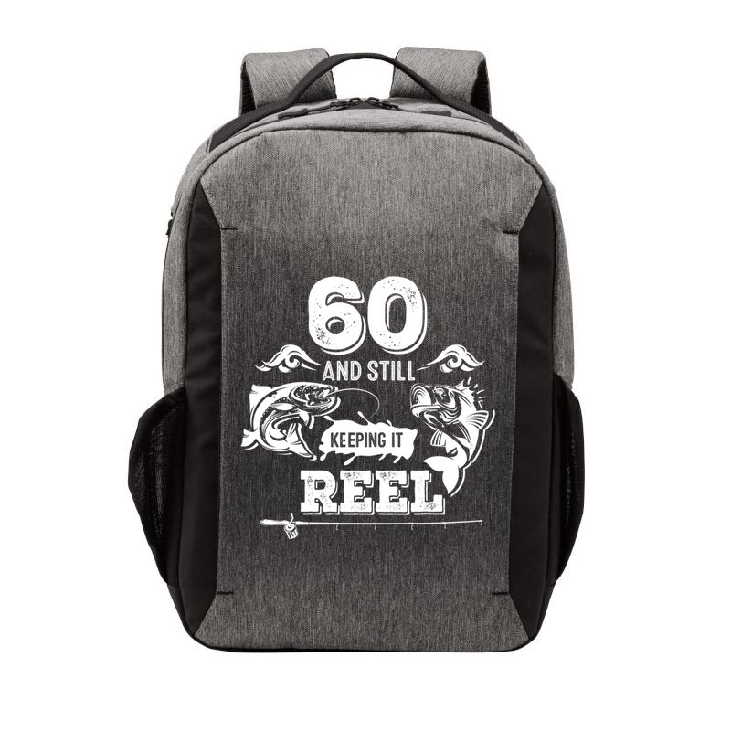 60 Years Old Fisherman Keeping It Reel 60th Birthday Fishing Cool Gift Vector Backpack