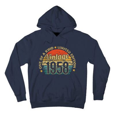 64 Years Old Vintage 1958 Limited Edition 64th Tall Hoodie