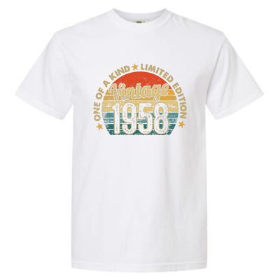 64 Years Old Vintage 1958 Limited Edition 64th Garment-Dyed Heavyweight T-Shirt