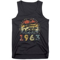 60 Year Old Awesome Since April 1963 60th Birthday Tank Top