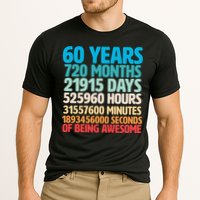 60 Years Of Being Awesome 60th Birthday Time Breakdown Cooling Performance Crew T-Shirt