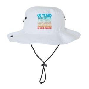 60 Years Of Being Awesome 60th Birthday Time Breakdown Legacy Cool Fit Booney Bucket Hat