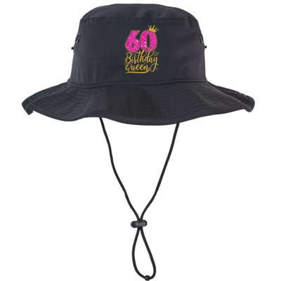 60 Year Old Gifts 60th Birthday Queen Diamond Crown Pink Legacy Cool Fit Booney Bucket Hat