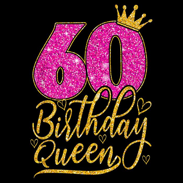 60 Year Old Gifts 60th Birthday Queen Diamond Crown Pink Drawstring Bag