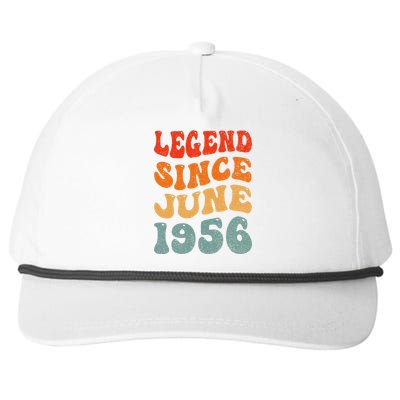 67 Years Old Legend Since June 1956 67th Birthday Snapback Five-Panel Rope Hat