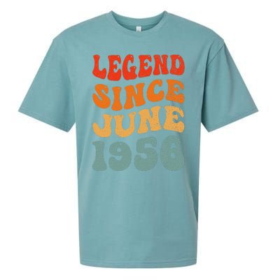 67 Years Old Legend Since June 1956 67th Birthday Sueded Cloud Jersey T-Shirt