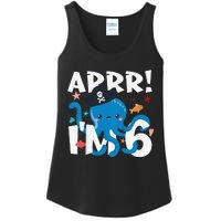 6 Years Old Birthday Cute Octopus Pirate 6th Bday Gift Ladies Essential Tank