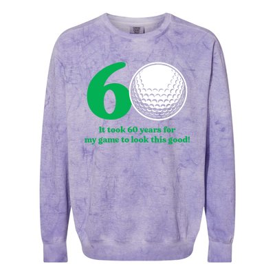 60 Year Old Golfer: Golfing Golf 60th Birthday Colorblast Crewneck Sweatshirt