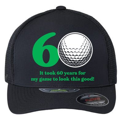 60 Year Old Golfer: Golfing Golf 60th Birthday Flexfit Unipanel Trucker Cap