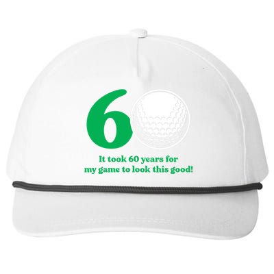 60 Year Old Golfer: Golfing Golf 60th Birthday Snapback Five-Panel Rope Hat