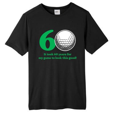 60 Year Old Golfer: Golfing Golf 60th Birthday Tall Fusion ChromaSoft Performance T-Shirt