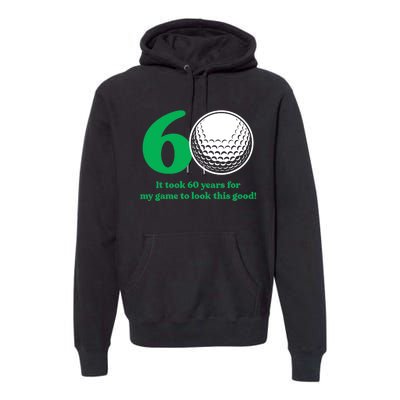 60 Year Old Golfer: Golfing Golf 60th Birthday Premium Hoodie