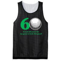 60 Year Old Golfer: Golfing Golf 60th Birthday Mesh Reversible Basketball Jersey Tank