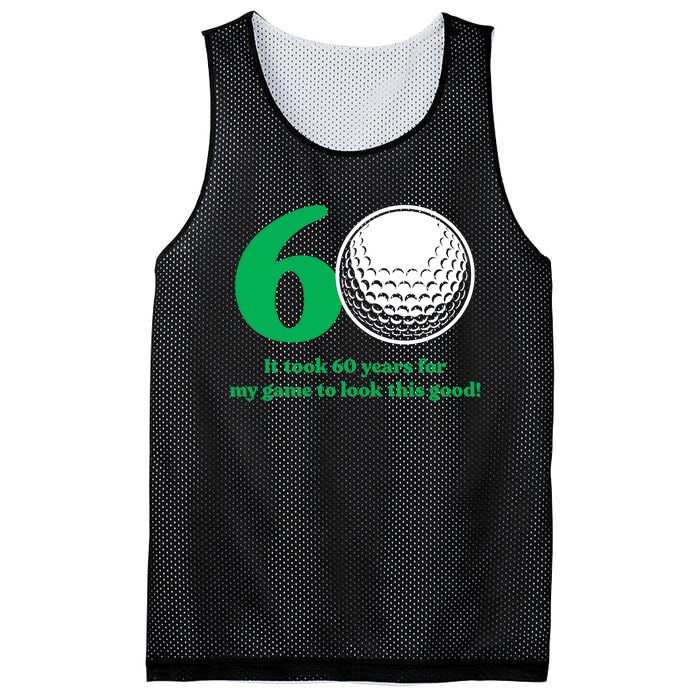 60 Year Old Golfer: Golfing Golf 60th Birthday Mesh Reversible Basketball Jersey Tank