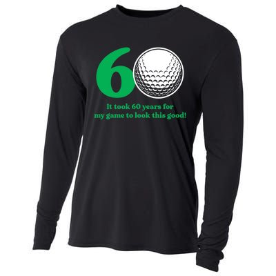 60 Year Old Golfer: Golfing Golf 60th Birthday Cooling Performance Long Sleeve Crew