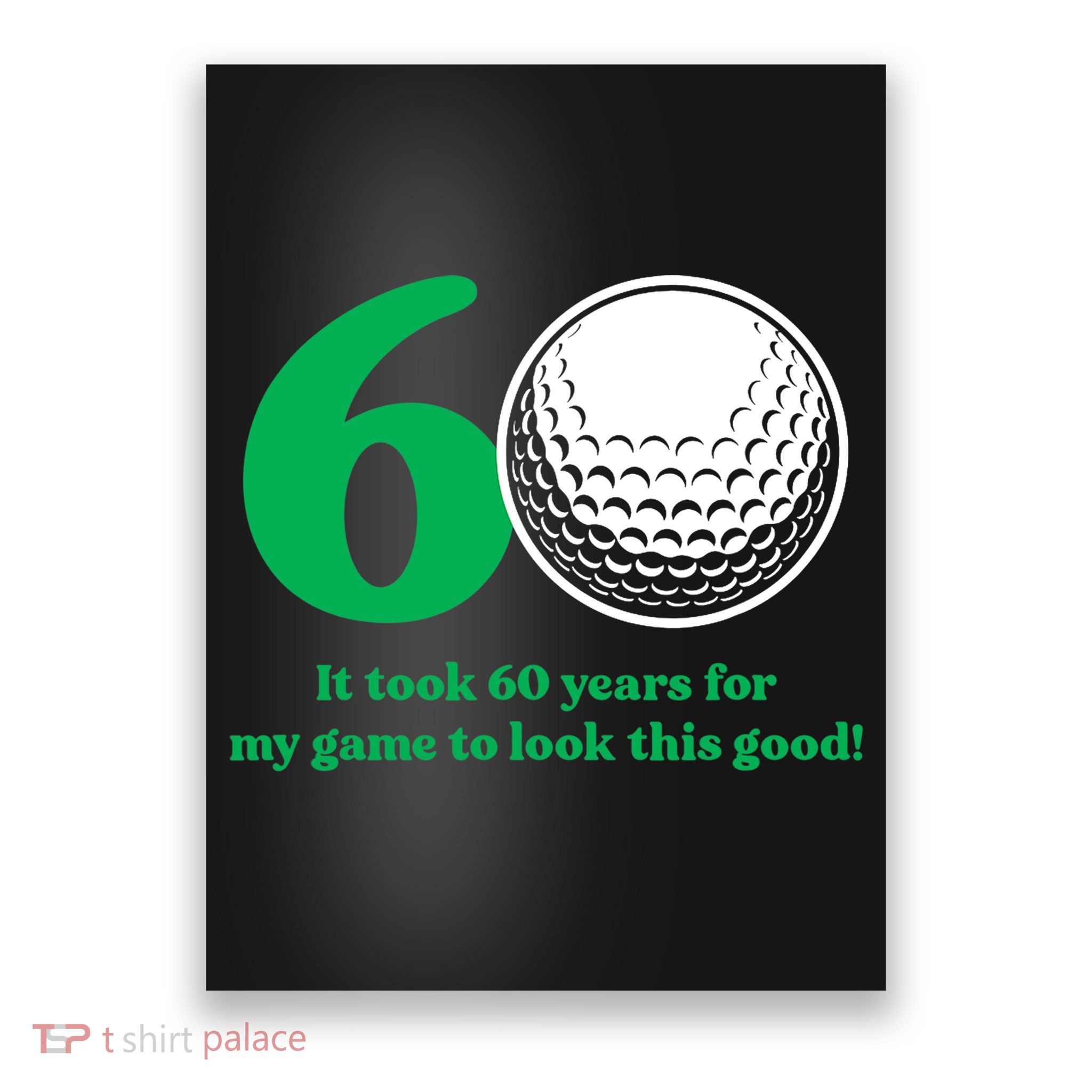 60 Year Old Golfer: Golfing Golf 60th Birthday Poster