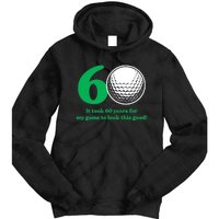 60 Year Old Golfer: Golfing Golf 60th Birthday Tie Dye Hoodie