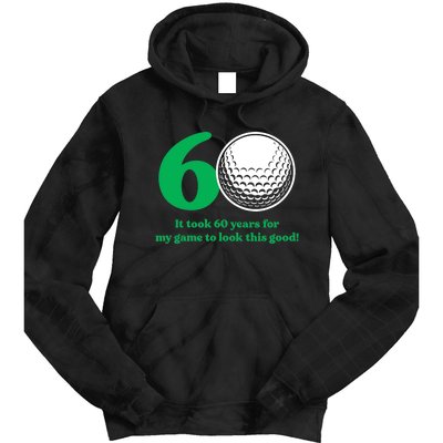 60 Year Old Golfer: Golfing Golf 60th Birthday Tie Dye Hoodie