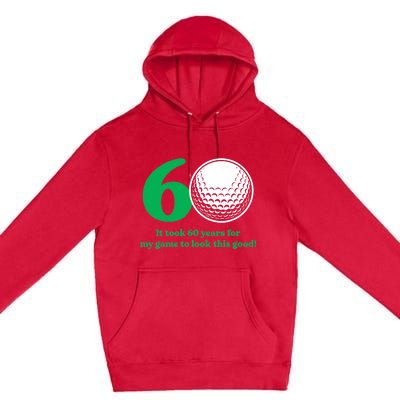 60 Year Old Golfer: Golfing Golf 60th Birthday Premium Pullover Hoodie