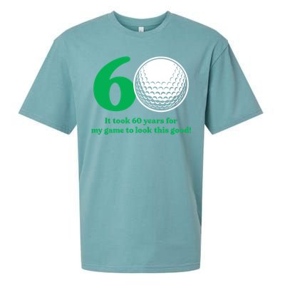 60 Year Old Golfer: Golfing Golf 60th Birthday Sueded Cloud Jersey T-Shirt