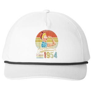 69 Year Old Awesome Since 1954 69th Birthday Gifts Snapback Five-Panel Rope Hat