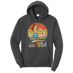 69 Year Old Awesome Since 1954 69th Birthday Gifts Tall Hoodie