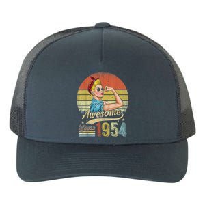 69 Year Old Awesome Since 1954 69th Birthday Gifts Yupoong Adult 5-Panel Trucker Hat