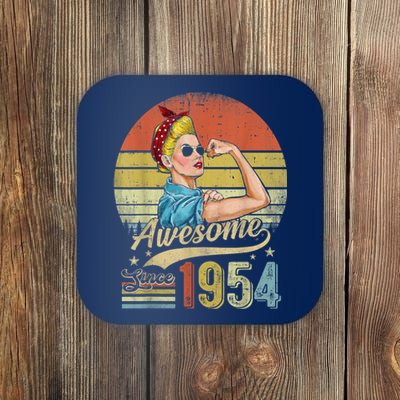 69 Year Old Awesome Since 1954 69th Birthday Gifts Coaster