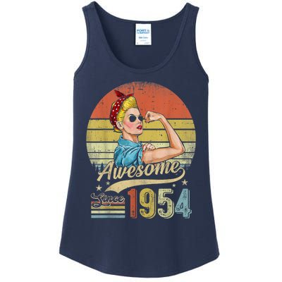 69 Year Old Awesome Since 1954 69th Birthday Gifts Ladies Essential Tank