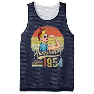 69 Year Old Awesome Since 1954 69th Birthday Gifts Mesh Reversible Basketball Jersey Tank