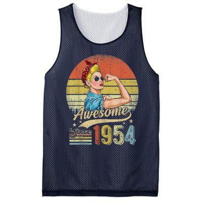 69 Year Old Awesome Since 1954 69th Birthday Gifts Mesh Reversible Basketball Jersey Tank