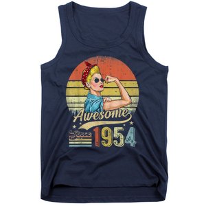 69 Year Old Awesome Since 1954 69th Birthday Gifts Tank Top