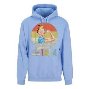 69 Year Old Awesome Since 1954 69th Birthday Gifts Unisex Surf Hoodie