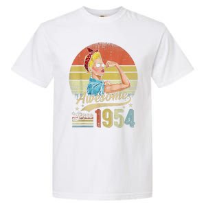 69 Year Old Awesome Since 1954 69th Birthday Gifts Garment-Dyed Heavyweight T-Shirt