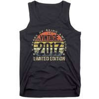 6 Year Old 6th Birthday Gifts Son Vintage 2017 6yr Bday Tank Top