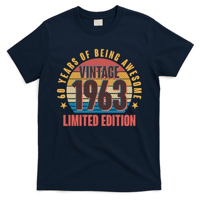 60 Years Of Being Awesome 1963 Limited Edition Vintage Retro T-Shirt