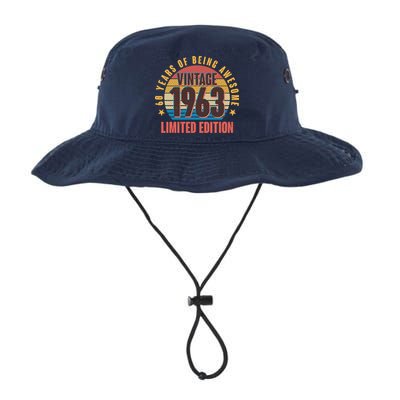 60 Years Of Being Awesome 1963 Limited Edition Vintage Retro Bucket Hat