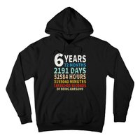 6 Years Old 6th Birthday Gifts Vintage 72 Months Hoodie