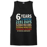 6 Years Old 6th Birthday Gifts Vintage 72 Months PosiCharge Competitor Tank