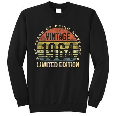 60 Year Old Gifts Vintage 1964 Limited Edition 60th Birthday Retro Sweatshirt