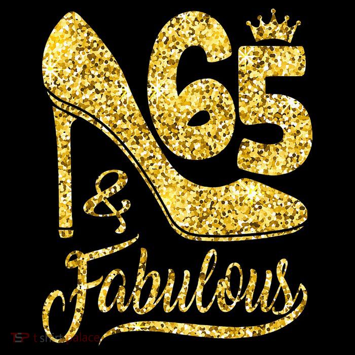 65 Years Old Gifts 65 & Fabulous 65th Birthday high heels Tall T-Shirt
