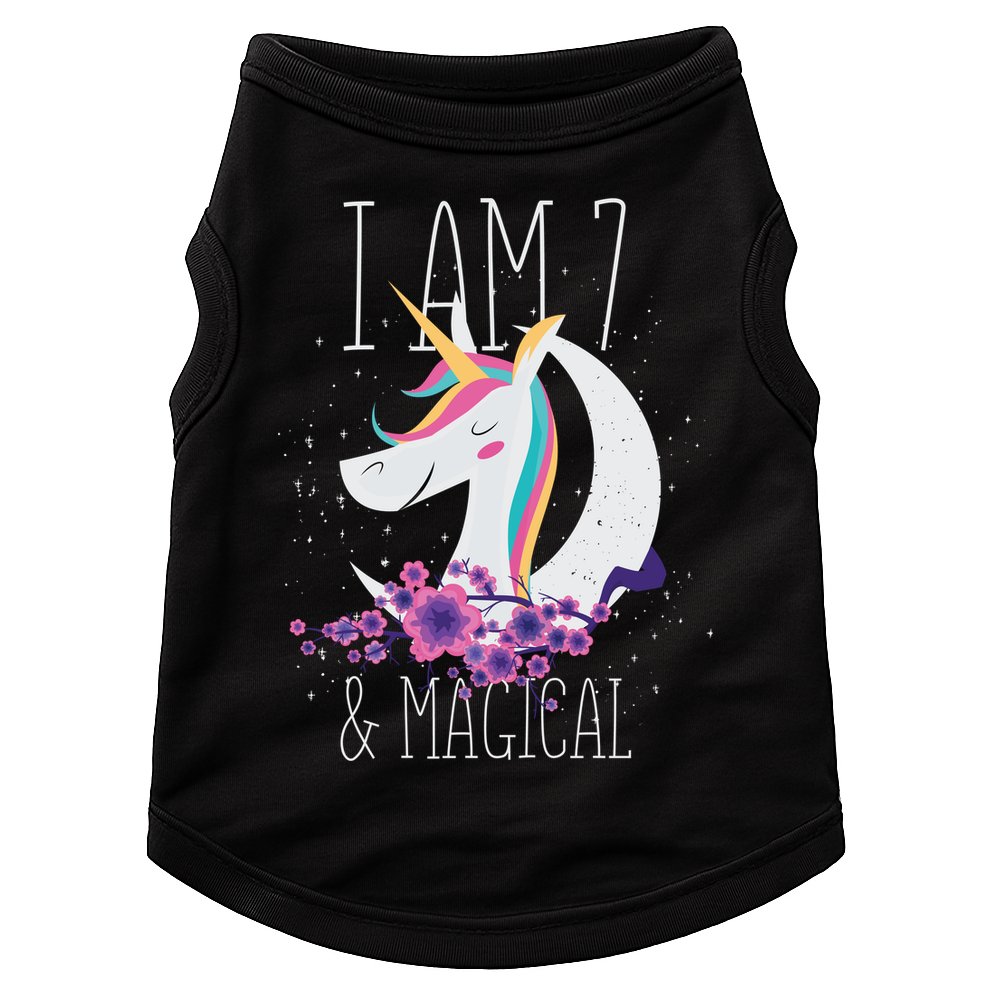7 Years Old Unicorn Doggie Tank