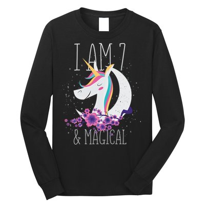 7 Years Old Unicorn Long Sleeve Shirt
