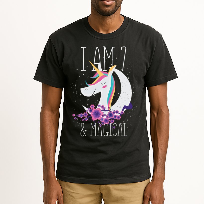7 Years Old Unicorn Tall T-Shirt