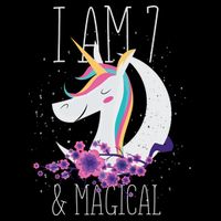 7 Years Old Unicorn Tall T-Shirt